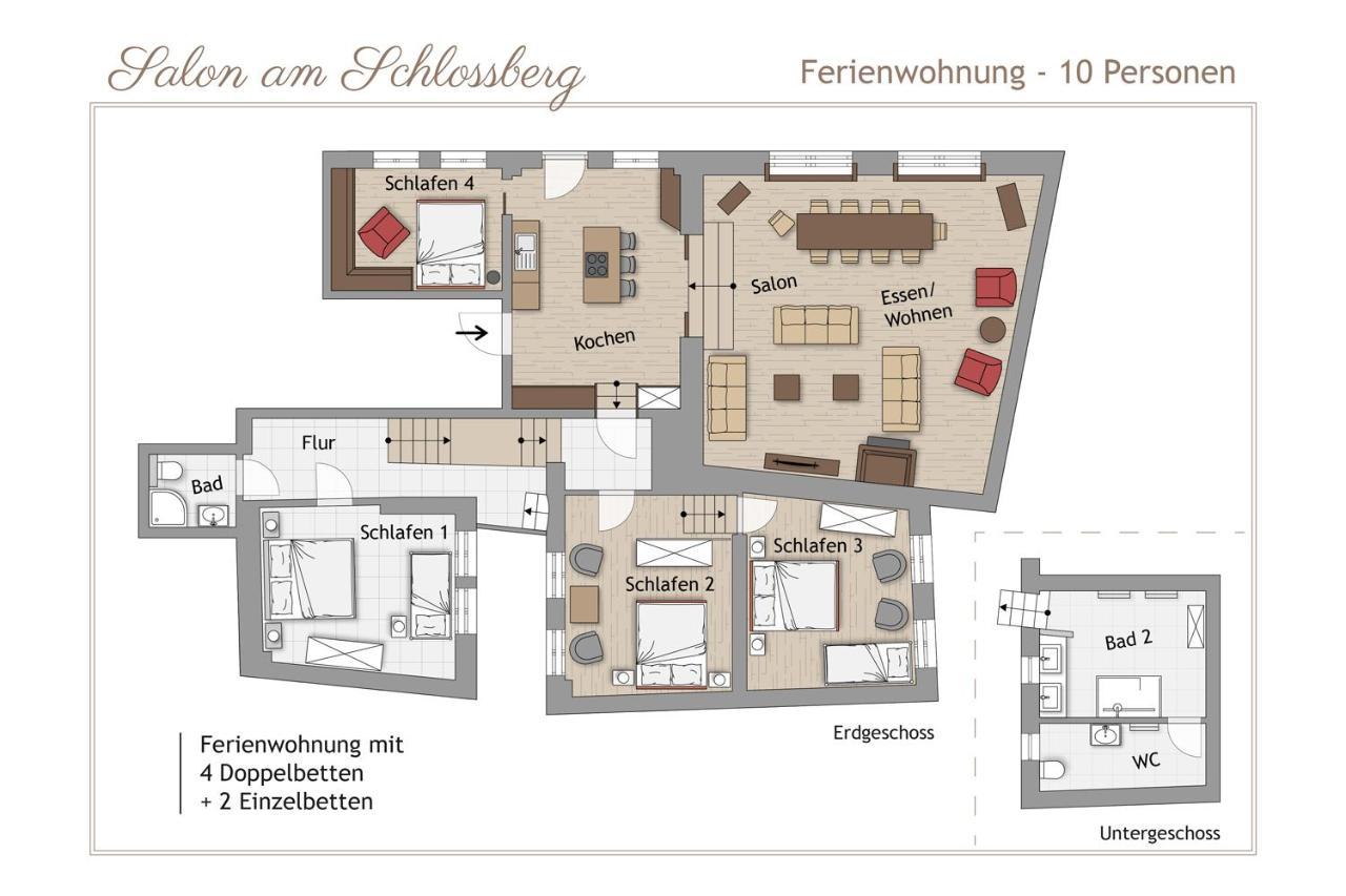 Salon Am Schlossberg 크베들린부르크 외부 사진